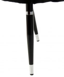 Kayoom Polsterstuhl Courtney (2er-Set) - Samt / Eisen - Schwarz - Schwarz / Silber -Deutschland Stühle Verkaufs-Shop 1000214205 200529 06053400223 DETAILS P000000001000214205