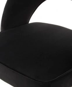 Kayoom Polsterstuhl Courtney (2er-Set) - Samt / Eisen - Schwarz - Schwarz / Silber -Deutschland Stühle Verkaufs-Shop 1000214205 200529 06053400224 DETAILS P000000001000214205