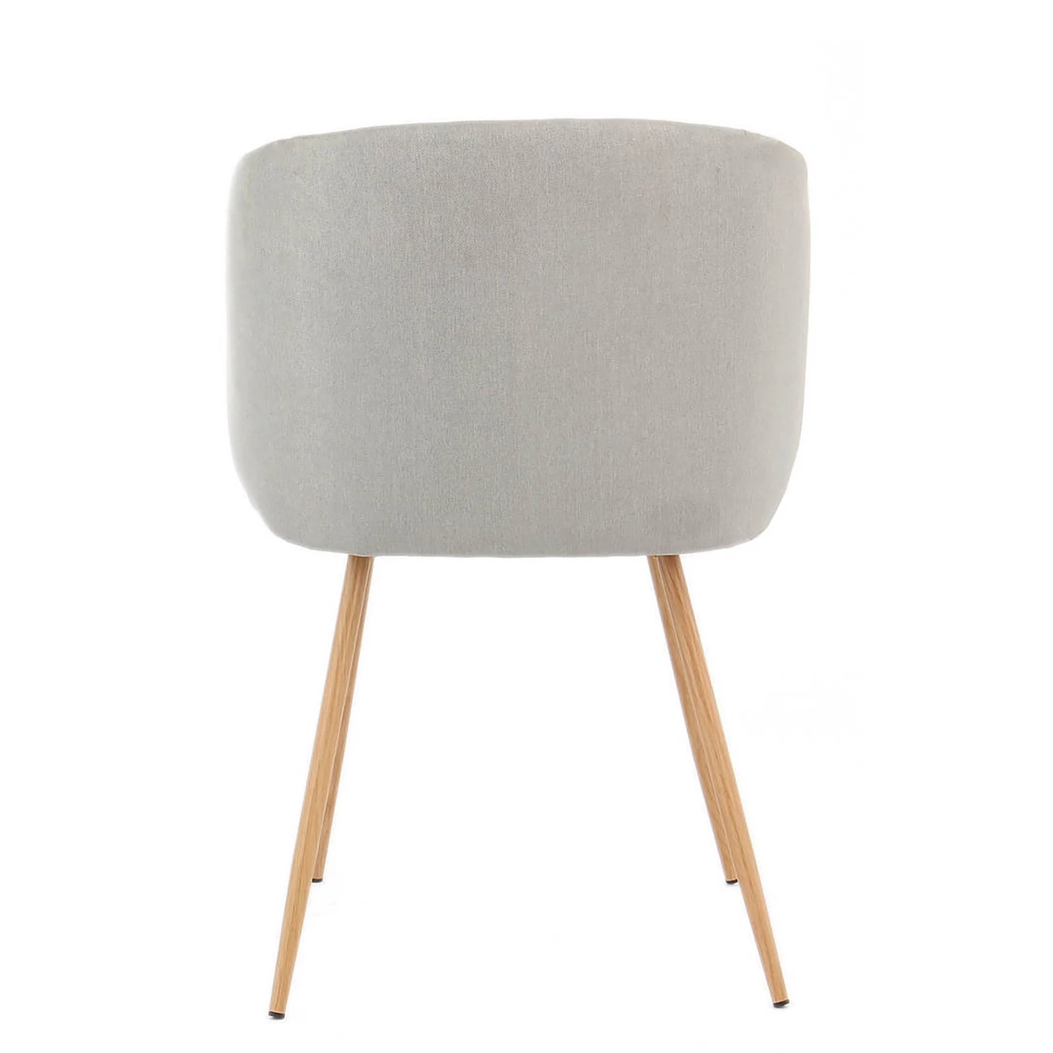 Kayoom Polsterstuhl Celina (2er-Set) - Samt / Metall - Buche Dekor - Hellgrau 5 Kayoom Polsterstuhl Celina (2er-Set) - Samt / Metall - Buche Dekor - Hellgrau – Bild 5