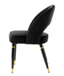 Kayoom Polsterstuhl Courtney (2er-Set) - Samt / Eisen - Schwarz - Schwarz / Gold -Deutschland Stühle Verkaufs-Shop 1000214236 200529 06083900458 DETAILS P000000001000214236