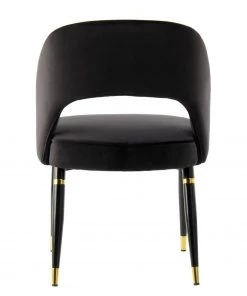 Kayoom Polsterstuhl Courtney (2er-Set) - Samt / Eisen - Schwarz - Schwarz / Gold -Deutschland Stühle Verkaufs-Shop 1000214236 200529 06083900459 DETAILS P000000001000214236