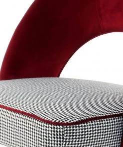 Kayoom Polsterstuhl Courtney (2er-Set) - Samt / Eisen - Schwarz - Rot / Gold -Deutschland Stühle Verkaufs-Shop 1000214237 200529 06084600468 DETAILS P000000001000214237