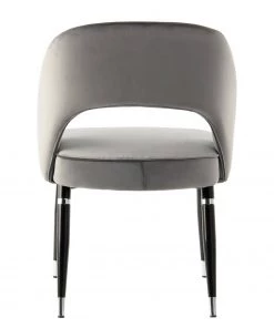 Kayoom Polsterstuhl Courtney (2er-Set) - Samt / Eisen - Schwarz - Grau / Silber -Deutschland Stühle Verkaufs-Shop 1000214239 200529 06085600483 DETAILS P000000001000214239