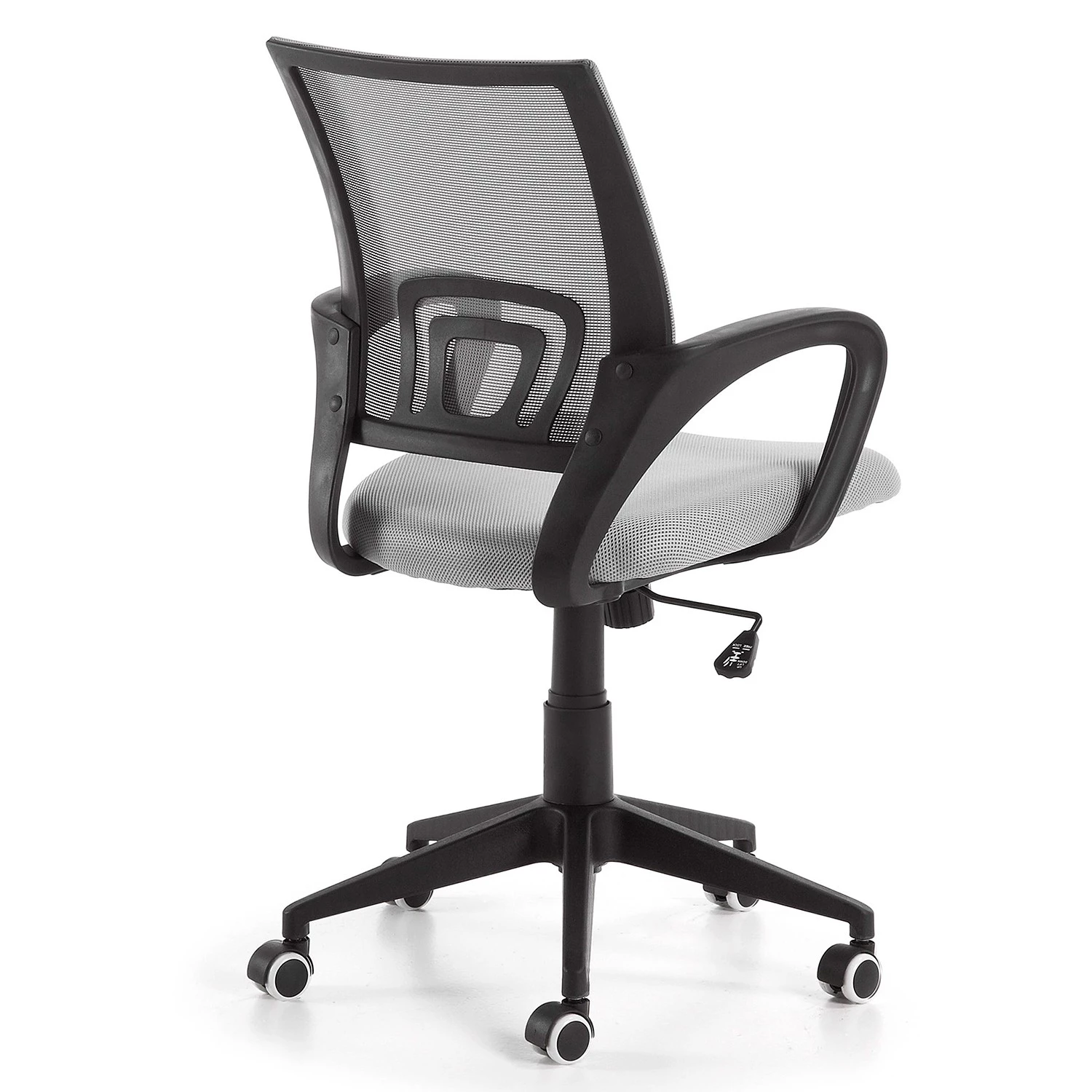 Furnitive Bürostuhl Elrick - Nylon & Mesh / Stahl - Grau / Schwarz 4 Furnitive Bürostuhl Elrick - Nylon & Mesh / Stahl - Grau / Schwarz – Bild 4