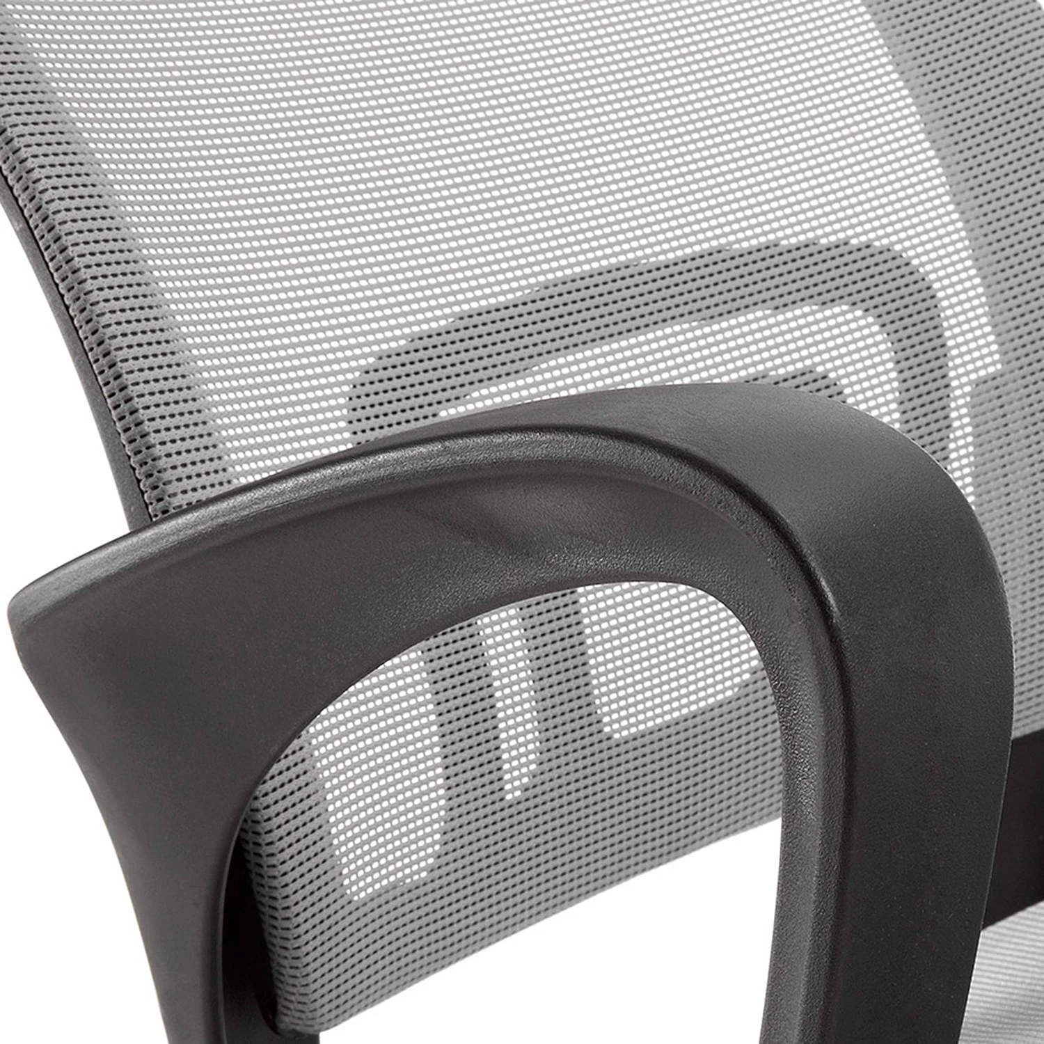 Furnitive Bürostuhl Elrick - Nylon & Mesh / Stahl - Grau / Schwarz 5 Furnitive Bürostuhl Elrick - Nylon & Mesh / Stahl - Grau / Schwarz – Bild 5