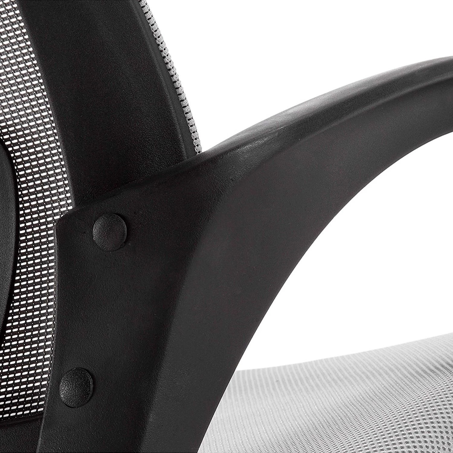 Furnitive Bürostuhl Elrick - Nylon & Mesh / Stahl - Grau / Schwarz 6 Furnitive Bürostuhl Elrick - Nylon & Mesh / Stahl - Grau / Schwarz – Bild 6