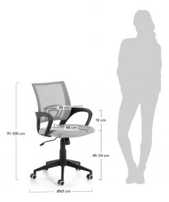 Furnitive Bürostuhl Elrick - Nylon & Mesh / Stahl - Grau / Schwarz 13 Furnitive Bürostuhl Elrick - Nylon & Mesh / Stahl - Grau / Schwarz -Deutschland Stühle Verkaufs-Shop 1000214311 200609 07301200008 SKETCH DETAILS P000000001000214311 sketch