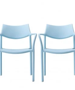Blanke Design Armlehnenstuhl Splash Aire (2er-Set) - Hellblau