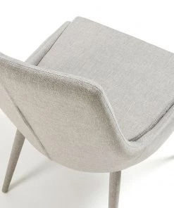 Loftscape Polsterstuhl Doyline I (2er-Set) - Webstoff / Stahl - Lichtgrau -Deutschland Stühle Verkaufs-Shop 1000216149 200623 13430800006 DETAILS P000000001000216149