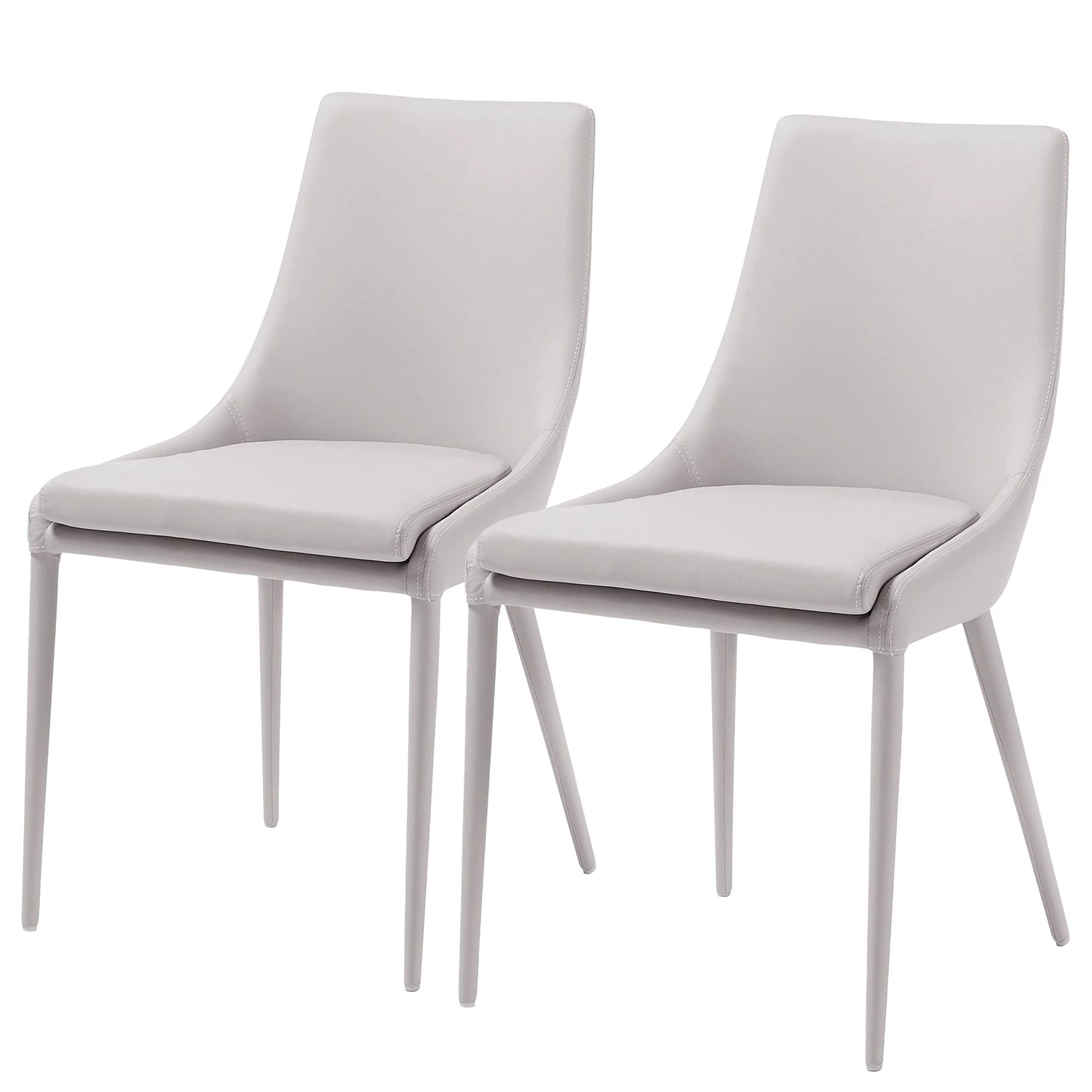 Loftscape Polsterstuhl Doyline II (2er-Set) - Webstoff / Kunstleder - Beige 1 Loftscape Polsterstuhl Doyline II (2er-Set) - Webstoff / Kunstleder - Beige