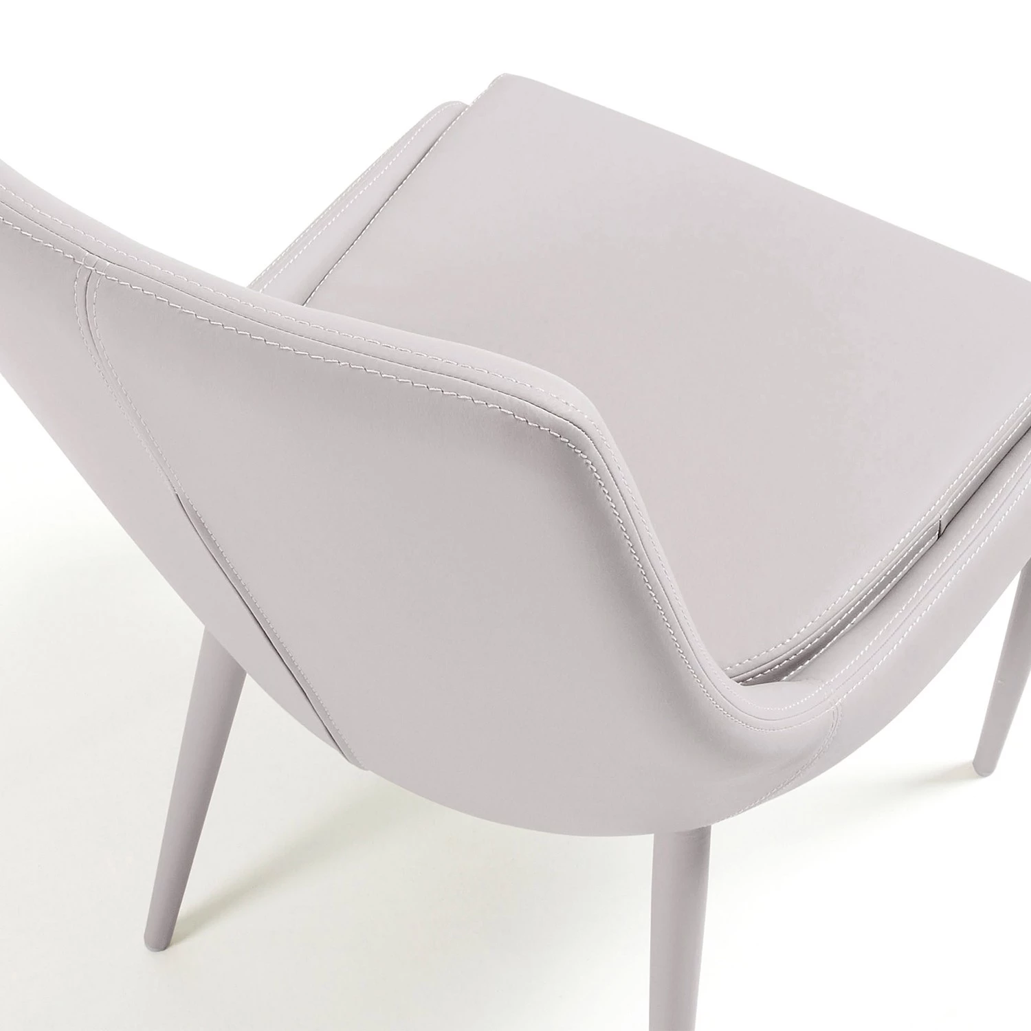 Loftscape Polsterstuhl Doyline II (2er-Set) - Webstoff / Kunstleder - Beige 4 Loftscape Polsterstuhl Doyline II (2er-Set) - Webstoff / Kunstleder - Beige – Bild 4