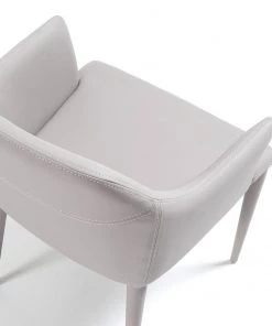 Loftscape Armlehnenstuhl Dayline II (2er-Set) - Kunstleder / Stahl - Hellgrau -Deutschland Stühle Verkaufs-Shop 1000216162 200623 13433100032 DETAILS P000000001000216162