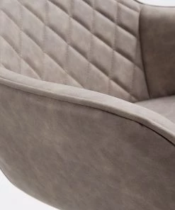 Red Living Armlehnenstuhl Amira (2er-Set) - Kunstleder / Stahl - Schwarz - Vintage Sand -Deutschland Stühle Verkaufs-Shop 1000216166 200623 13435500058 DETAILS P000000001000216166