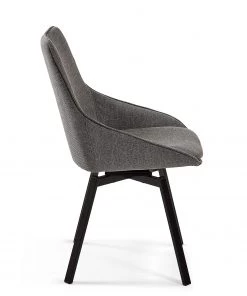 Loftscape Polsterstuhl Hadley (2er-Set) - Webstoff / Stahl - Schwarz - Dunkelgrau -Deutschland Stühle Verkaufs-Shop 1000216169 200623 13441400076 DETAILS P000000001000216169