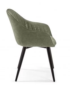 Red Living Armlehnenstuhl Haslet II (2er-Set) - Kunstleder / Stahl - Schwarz - Vintage Grün -Deutschland Stühle Verkaufs-Shop 1000216170 200623 13442200084 DETAILS P000000001000216170