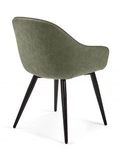 Red Living Armlehnenstuhl Haslet II (2er-Set) - Kunstleder / Stahl - Schwarz - Vintage Grün -Deutschland Stühle Verkaufs-Shop 1000216170 200623 13442200085 DETAILS P000000001000216170