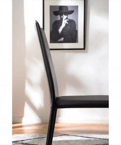 Fredriks Esszimmerstuhl Portola (2er-Set) - Recyceltes Leder / Eisen - Schwarz -Deutschland Stühle Verkaufs-Shop 1000216618 210217 17120700002 DETAILS P000000001000216618