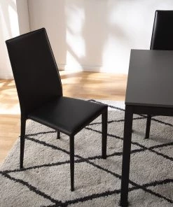 Fredriks Esszimmerstuhl Portola (2er-Set) - Recyceltes Leder / Eisen - Schwarz -Deutschland Stühle Verkaufs-Shop 1000216618 210217 17120700003 DETAILS P000000001000216618