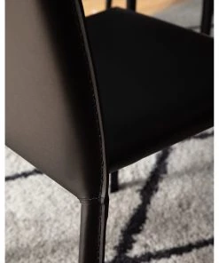 Fredriks Esszimmerstuhl Portola (2er-Set) - Recyceltes Leder / Eisen - Schwarz -Deutschland Stühle Verkaufs-Shop 1000216618 210217 17120700007 DETAILS P000000001000216618