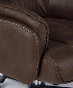 Furnitive Bürostuhl Grately - Microfaser / Nylon - Braun / Schwarz -Deutschland Stühle Verkaufs-Shop 1000218362 220330 060 DETAILS P000000001000218362