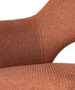 Fredriks Armlehnenstuhl Tustin - Webstoff / Metall - Rostbraun / Matt Schwarz -Deutschland Stühle Verkaufs-Shop 1000218415 210303 08151000008 DETAILS P000000001000218415