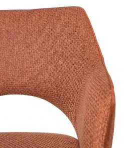 Fredriks Armlehnenstuhl Tustin - Webstoff / Metall - Rostbraun / Matt Schwarz -Deutschland Stühle Verkaufs-Shop 1000218415 210303 08151100009 DETAILS P000000001000218415