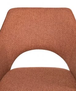 Fredriks Armlehnenstuhl Tustin - Webstoff / Metall - Rostbraun / Matt Schwarz -Deutschland Stühle Verkaufs-Shop 1000218415 210303 08151300010 DETAILS P000000001000218415