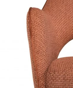 Fredriks Armlehnenstuhl Tustin - Webstoff / Metall - Rostbraun / Matt Schwarz -Deutschland Stühle Verkaufs-Shop 1000218415 210303 08151400011 DETAILS P000000001000218415