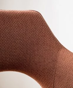 Fredriks Armlehnenstuhl Tustin - Webstoff / Metall - Rostbraun / Matt Schwarz -Deutschland Stühle Verkaufs-Shop 1000218415 210311 12215300007 DETAILS P000000001000218415