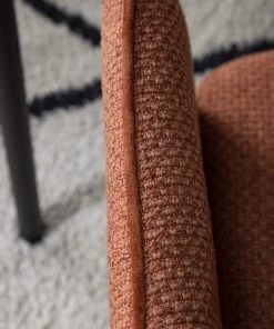 Fredriks Armlehnenstuhl Tustin - Webstoff / Metall - Rostbraun / Matt Schwarz -Deutschland Stühle Verkaufs-Shop 1000218415 210311 12215300009 DETAILS P000000001000218415