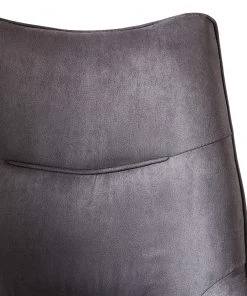 Fredriks Freischwinger Nadros (2er-Set) - Microfaser / Metall - Vintage Grau / Matt Schwarz -Deutschland Stühle Verkaufs-Shop 1000218451 210120 13454200007 DETAILS P000000001000218451