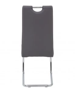 Loftscape Freischwinger La Paz - Kunstleder / Metall - Chrom - Grau - 2er Set -Deutschland Stühle Verkaufs-Shop 1000218725 200714 11160200048 DETAILS P000000001000218725