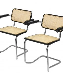 Studio Copenhagen Armlehnenstuhl Holm (2er-Set) - Schwarz