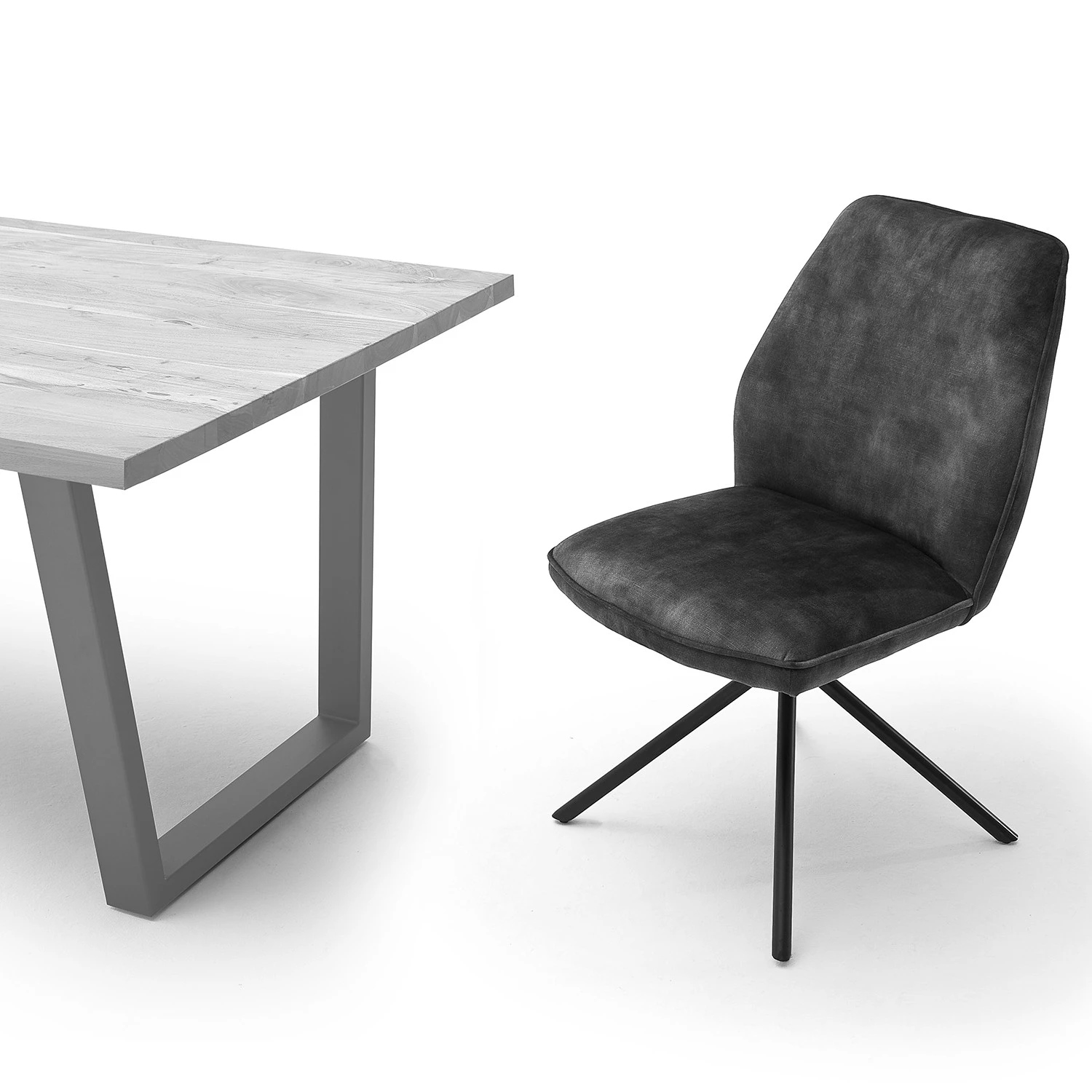 Fredriks Polsterstuhl Oaklawn (2er-Set) - Anthrazit 8 Fredriks Polsterstuhl Oaklawn (2er-Set) - Anthrazit – Bild 8