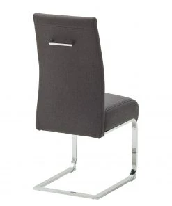 Fredriks Freischwinger Oxhill (2er-Set) - Feingewebe / Stahl - Anthrazit / Chrom -Deutschland Stühle Verkaufs-Shop 1000224873 201016 12355400112 DETAILS P000000001000224873