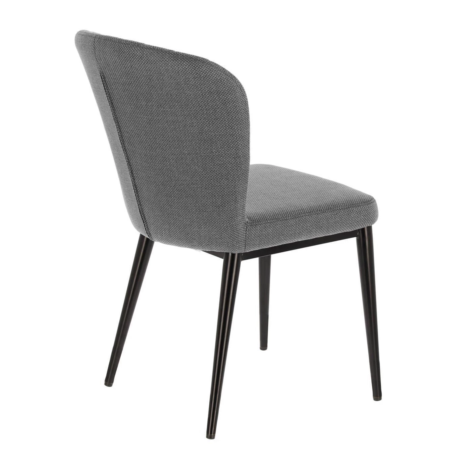 Jack & Alice Polsterstuhl Palm City (2er-Set) - Webstoff / Stahl - Grau 5 Jack & Alice Polsterstuhl Palm City (2er-Set) - Webstoff / Stahl - Grau – Bild 5