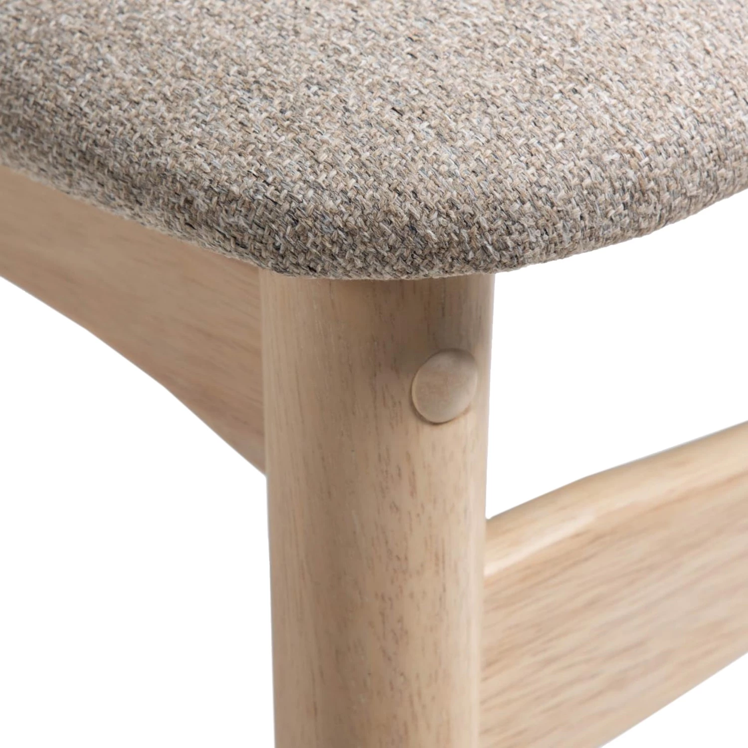 Norrwood Esszimmerstuhl Apukka (2er-Set) - Webstoff / Gummibaum massiv - Sahara 7 Norrwood Esszimmerstuhl Apukka (2er-Set) - Webstoff / Gummibaum massiv - Sahara – Bild 7