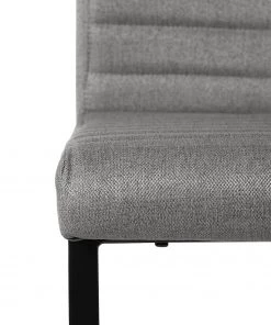 Ars manufacti Freischwinger Finga III (2er-Set) - Flachgewebe / Eisen - Grau / Schwarz -Deutschland Stühle Verkaufs-Shop 1000226368 210608 14152400007 DETAILS P000000001000226368