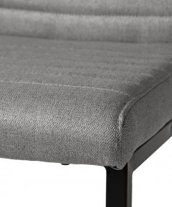 Ars manufacti Freischwinger Finga III (2er-Set) - Flachgewebe / Eisen - Grau / Schwarz -Deutschland Stühle Verkaufs-Shop 1000226368 210608 14152400010 DETAILS P000000001000226368