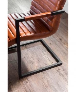 Red Living Freischwinger Stevenson (2er-Set) - Echtleder / Eisen - Cognac -Deutschland Stühle Verkaufs-Shop 1000227837 201016 13354300075 MOOD DETAILS P000000001000227837 mood