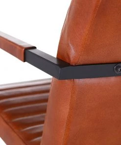 Red Living Freischwinger Stevenson (2er-Set) - Echtleder / Eisen - Cognac -Deutschland Stühle Verkaufs-Shop 1000227837 201016 13354700078 DETAILS P000000001000227837