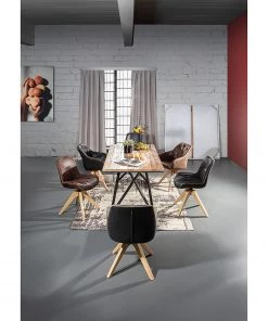 Red Living Polsterstuhl Wilbur (2er-Set) - Microfaser / Eiche massiv - Vintage Braun -Deutschland Stühle Verkaufs-Shop 1000227838 201016 13355300083 MOOD DETAILS P000000001000227838 mood