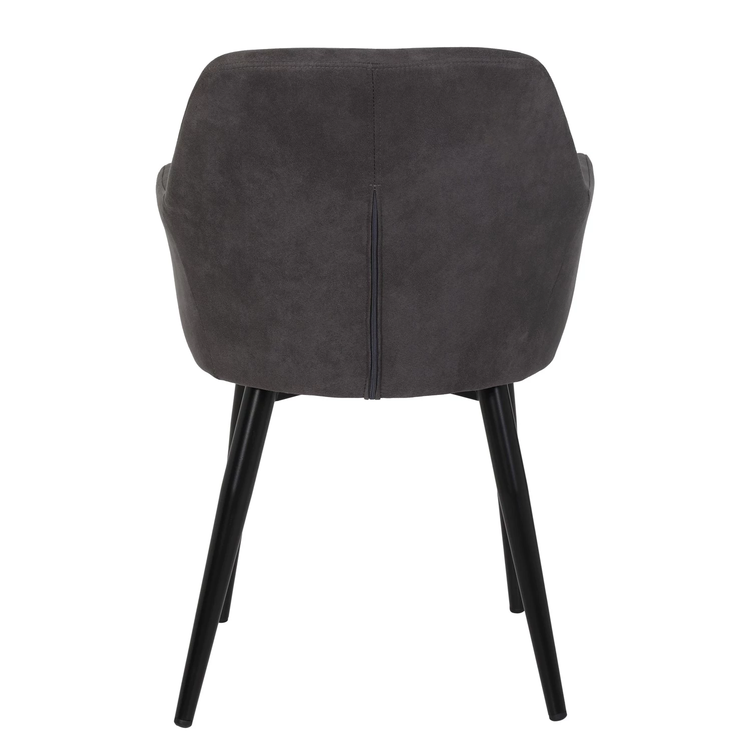 Loftscape Armlehnenstuhl Trappe (2er-Set) - Microfaser / Stahl - Anthrazit 5 Loftscape Armlehnenstuhl Trappe (2er-Set) - Microfaser / Stahl - Anthrazit – Bild 5