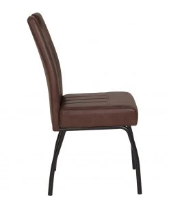 Loftscape Polsterstuhl Brookville - Microfaser / Stahl - Braun - 2er Set -Deutschland Stühle Verkaufs-Shop 1000228929 201104 15385600120 DETAILS P000000001000228929