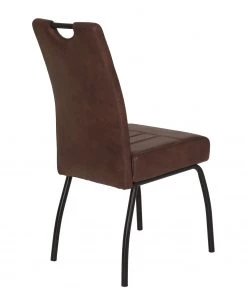 Loftscape Polsterstuhl Brookville - Microfaser / Stahl - Braun - 2er Set -Deutschland Stühle Verkaufs-Shop 1000228929 201104 15385600121 DETAILS P000000001000228929