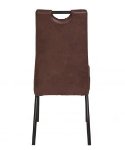 Loftscape Polsterstuhl Brookville - Microfaser / Stahl - Braun - 2er Set -Deutschland Stühle Verkaufs-Shop 1000228929 201104 15385600122 DETAILS P000000001000228929