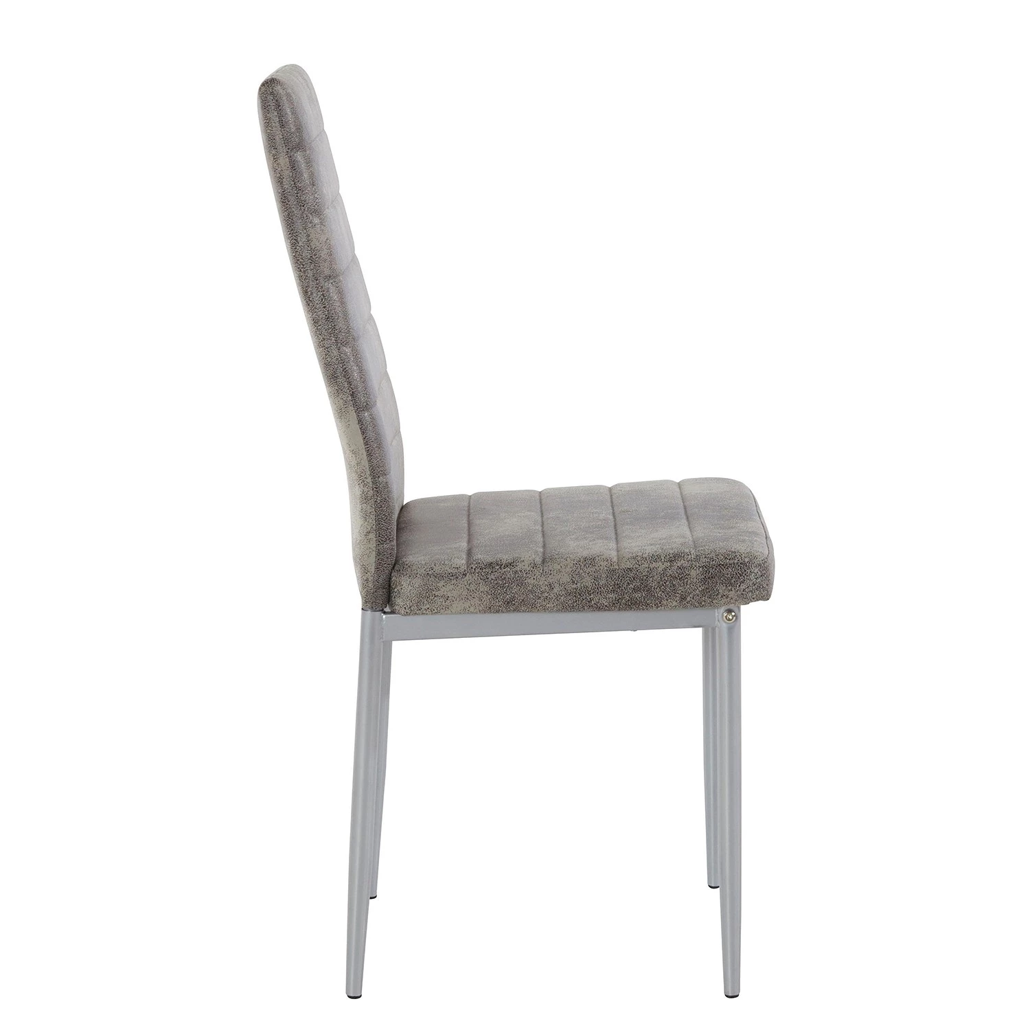 Loftscape Polsterstuhl Orelle II (2er-Set) - Microfaser / Eisen - Grau 3 Loftscape Polsterstuhl Orelle II (2er-Set) - Microfaser / Eisen - Grau – Bild 3