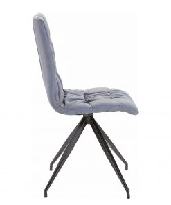 Loftscape Polsterstuhl Gergy (2er-Set) - Kunstleder / Eisen - Taubengrau / Schwarz -Deutschland Stühle Verkaufs-Shop 1000229578 201104 14075100032 DETAILS P000000001000229578