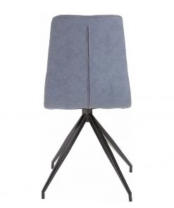 Loftscape Polsterstuhl Gergy (2er-Set) - Kunstleder / Eisen - Taubengrau / Schwarz -Deutschland Stühle Verkaufs-Shop 1000229578 201104 14075100033 DETAILS P000000001000229578