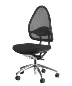 Topstar Bürostuhl Open Base 10 Deluxe - Netz- & Webstoff / Aluminium - Schwarz / Silber